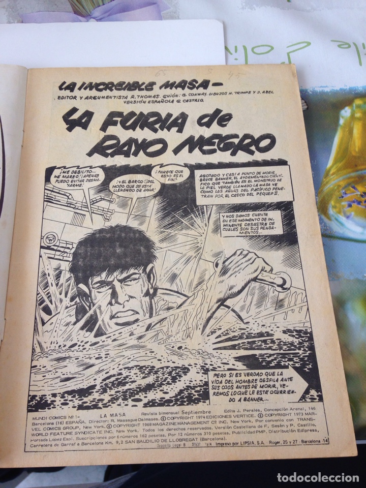 C&oacute;mics: La Masa Volumen 2 n&uacute;mero 1 Ediciones V&eacute;rtice - Foto 4
