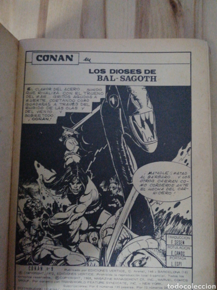C&oacute;mics: Conan vertice V 1,n&deg; 9,Los dioses de Bal-Sagoth, a&ntilde;o 1973 - Foto 6
