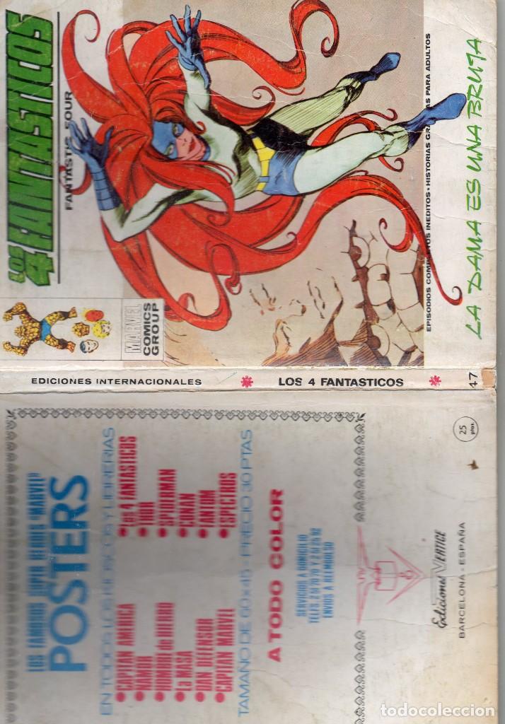 C&oacute;mics: COMIC VERTICE 1973 LOS 4 FANTASTICOS VOL1 N&ordm; 47 (NORMAL ESTADO) - Foto 3