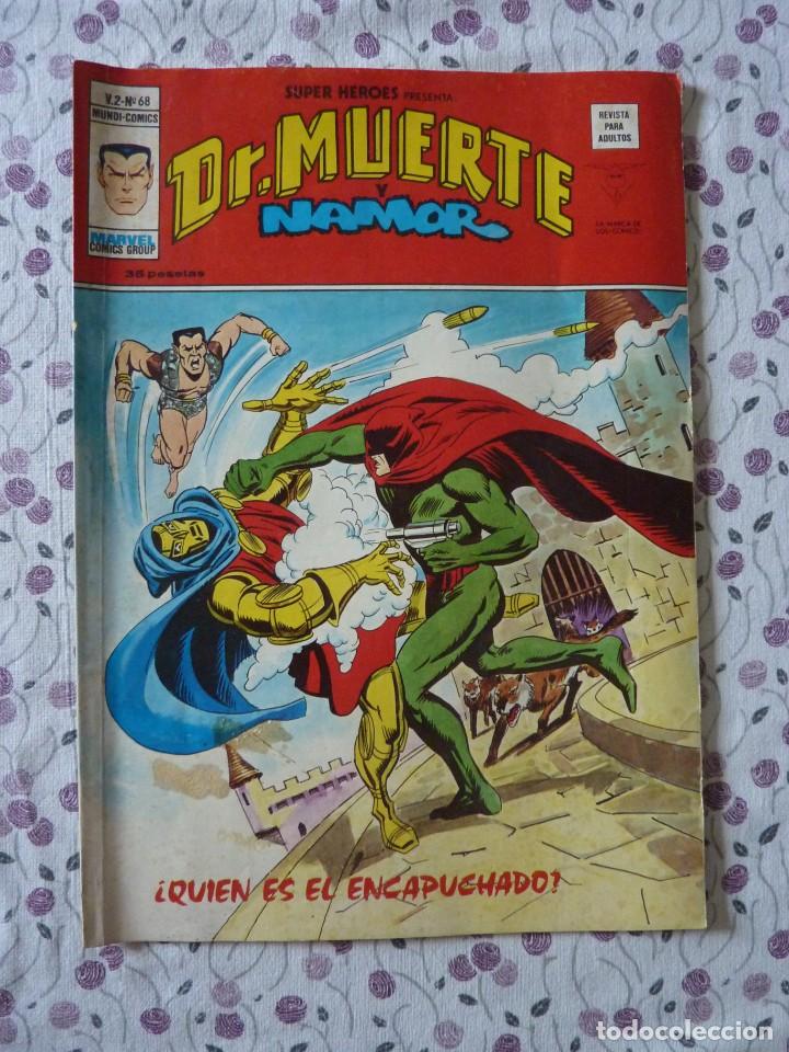 C&oacute;mics: COMIS DR. MUERTE Y NAMOR. V2 N&ordm;68. MUNDI COMICS. MARVEL. EDICIONES VERTICE. - Foto 1