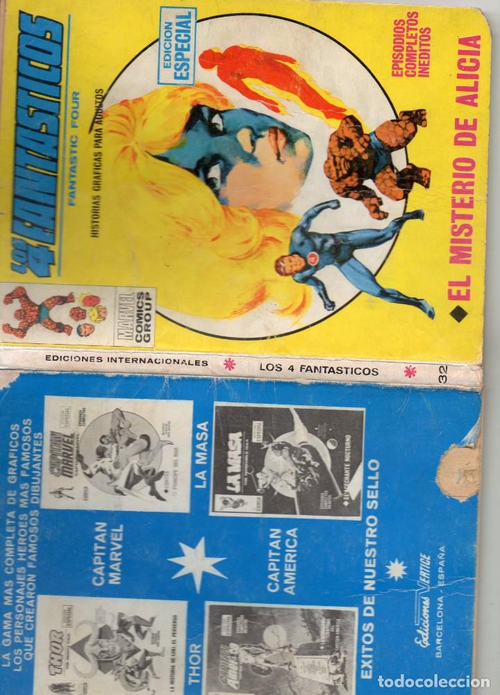 C&oacute;mics: COMIC VERTICE 1972 LOS 4 FANTASTICOS VOL1 N&ordm; 32 (LEER) - Foto 3