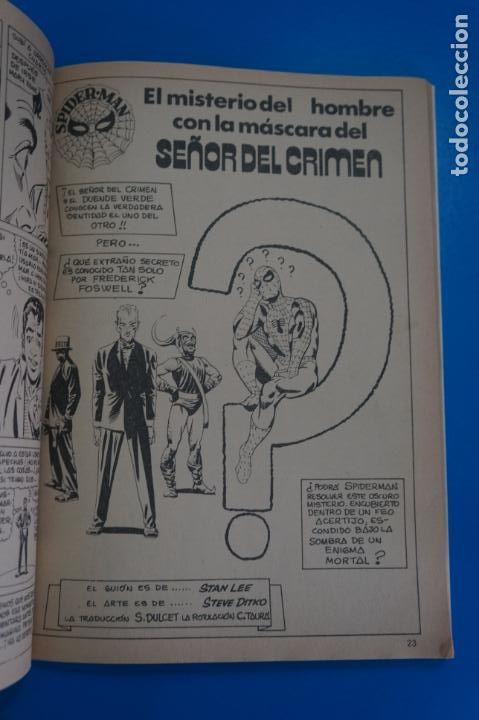 C&oacute;mics: COMIC RETAPADO DE SPIDERMAN A&Ntilde;O 1979 N&ordm; 5 NUMEROS*** EDICIONES VERTICE - Foto 2