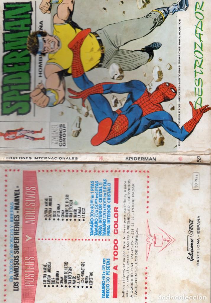 C&oacute;mics: COMIC VERTICE 1974 SPIDERMAN VOL1 N&ordm; 52 (BUEN ESTADO) - Foto 3