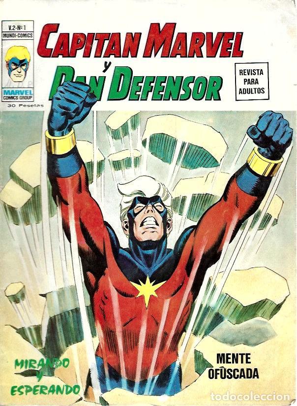 C&oacute;mics: h&eacute;roes marvel n&ordm; 1, vertice, volumen 2, capit&aacute;n marvel y dan defensor - Foto 1