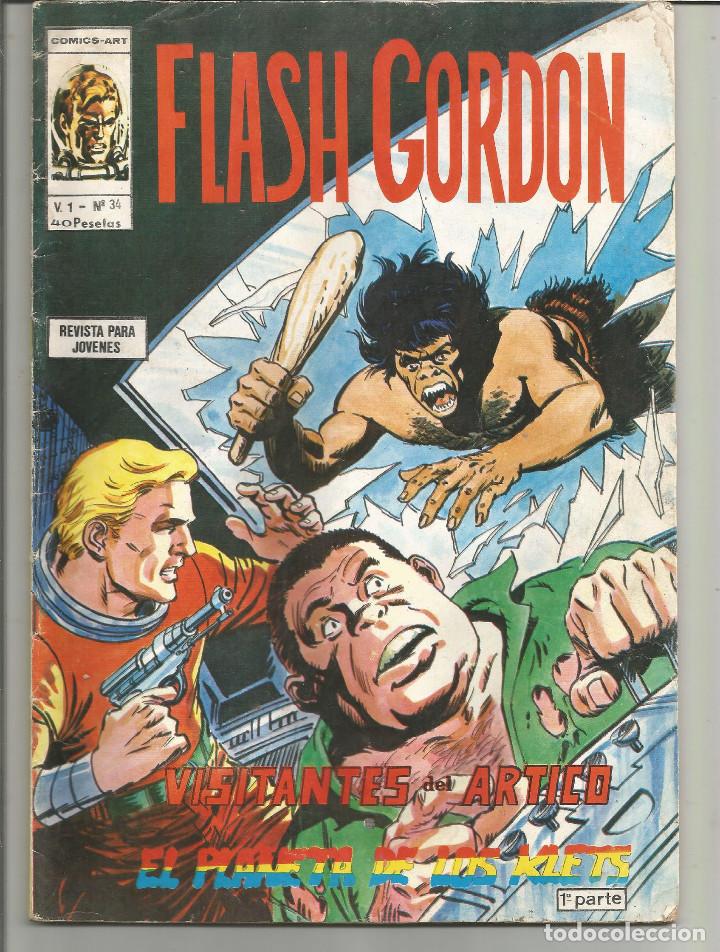 C&oacute;mics: FLASH GORDON V.1 COMICS-ART EDICIONES VERTICE N&ordm; 34 - Foto 1