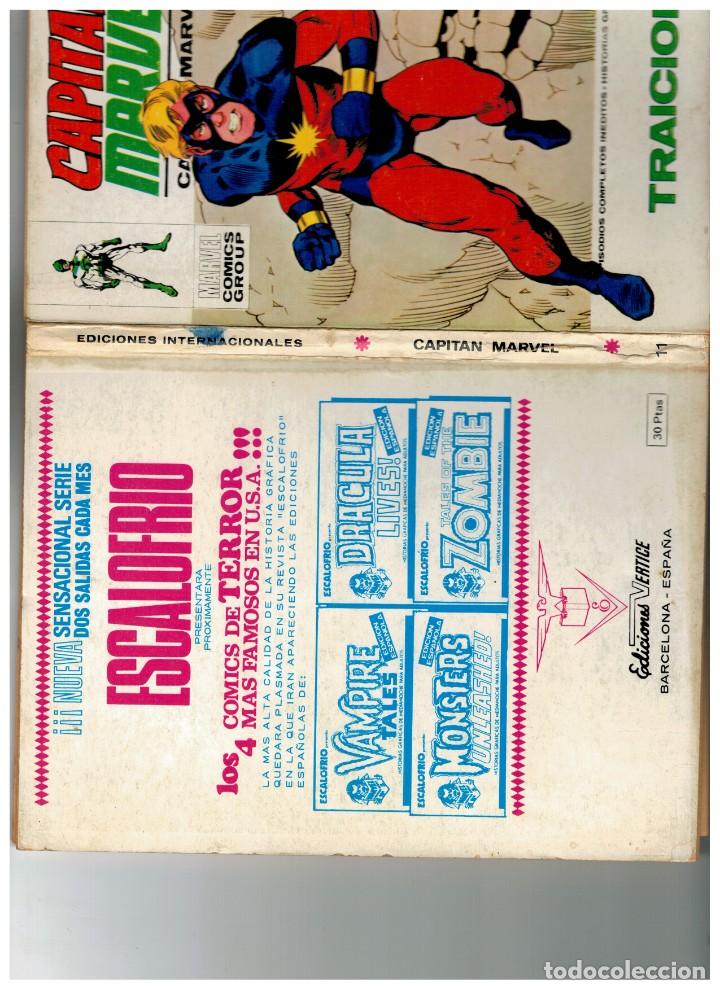 C&oacute;mics: CAPITAN MARVEL V.1 (TACO) 11. VERTICE. MUY BUENO. - Foto 2