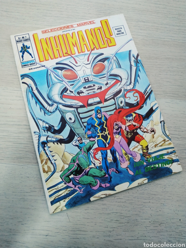 C&oacute;mics: EXCELENTE ESTADO SELECCIONES MARVEL 4 INHUMANOS COMICS VERTICE - Foto 1