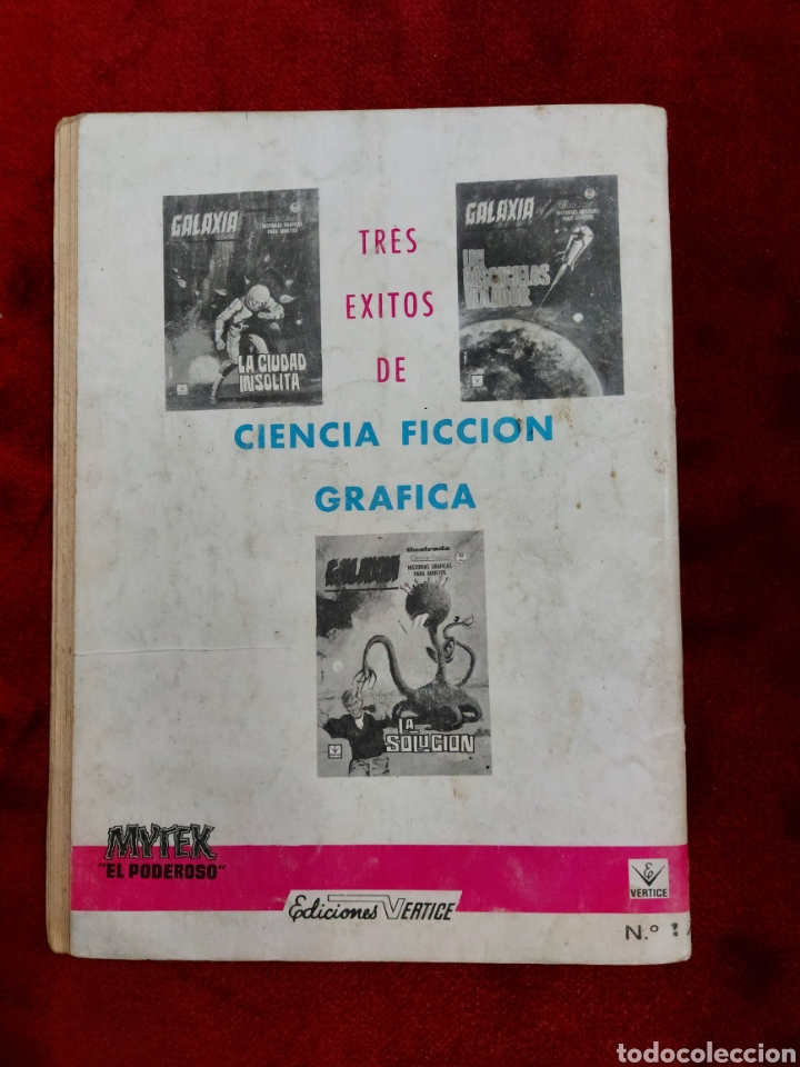 C&oacute;mics: MYTEK COMIC VERTICE GRAPA EL GUERRERO INVULNERABLE NUMERO 17 MYTEK EL PODEROSO 1965 - Foto 2