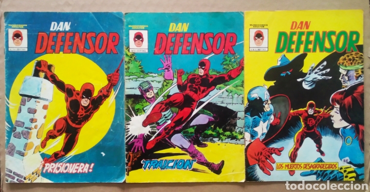 C&oacute;mics: Lote Dan Defensor: N&uacute;meros 1-2-6 (V&eacute;rtice/Mundi C&oacute;mics, 1981-1982). Daredevil. - Foto 1