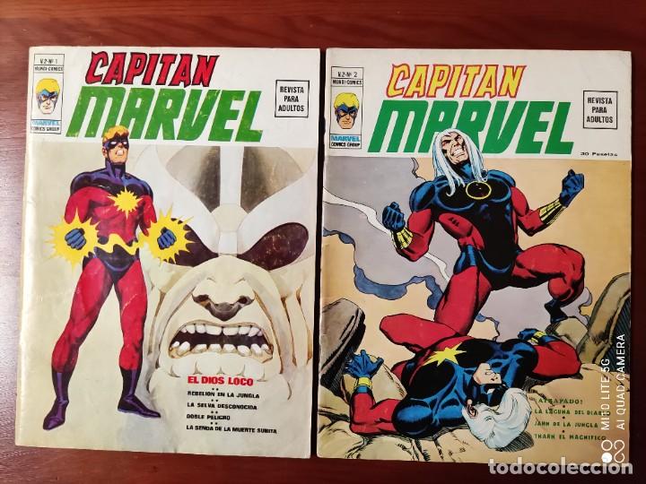 C&oacute;mics: DE VERTICE. CAPITAN MARVEL VOL 2, N&Uacute;MEROS 1 Y2. COMPLETA - Foto 1
