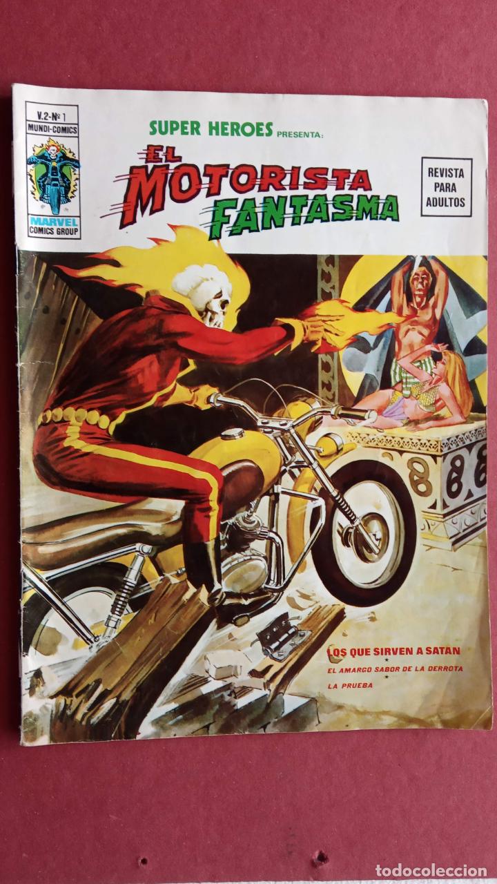 Cómics: SUPER HÉROES PRESENTA: Vº 2 - Nº 1 - EL MOTORISTA FANTASMA - EDI. VÉRTICE 1974 - 68 PÁGINAS - Foto 2 - 237501690