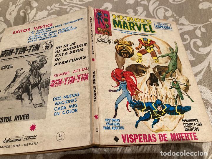 C&oacute;mics: HEROES MARVEL VOL1 N&ordm; 6 VISPERAS DE MUERTE - VERTICE 1972 - Foto 1