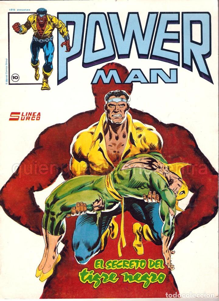 C&oacute;mics: COMIC POWER MAN 2 COMICS N&ordm; 9-N&ordm; 10 LINEA SURCO V&Eacute;RTICE 1983 NUEVO - Foto 2