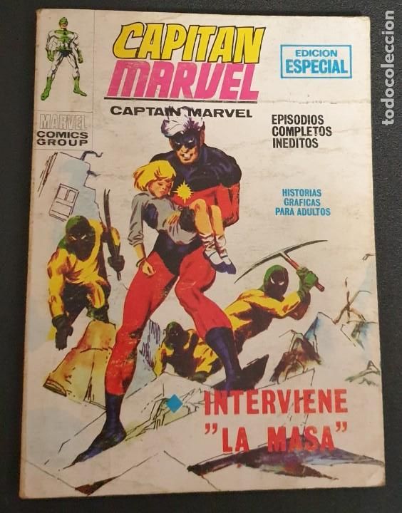 C&oacute;mics: INTERVIENE LA MASA CAPIT&Aacute;N MARVEL CAPTAIN MARVEL N&ordm; 8 EDICIONES V&Eacute;RTICE A&Ntilde;O 1970 - Foto 1