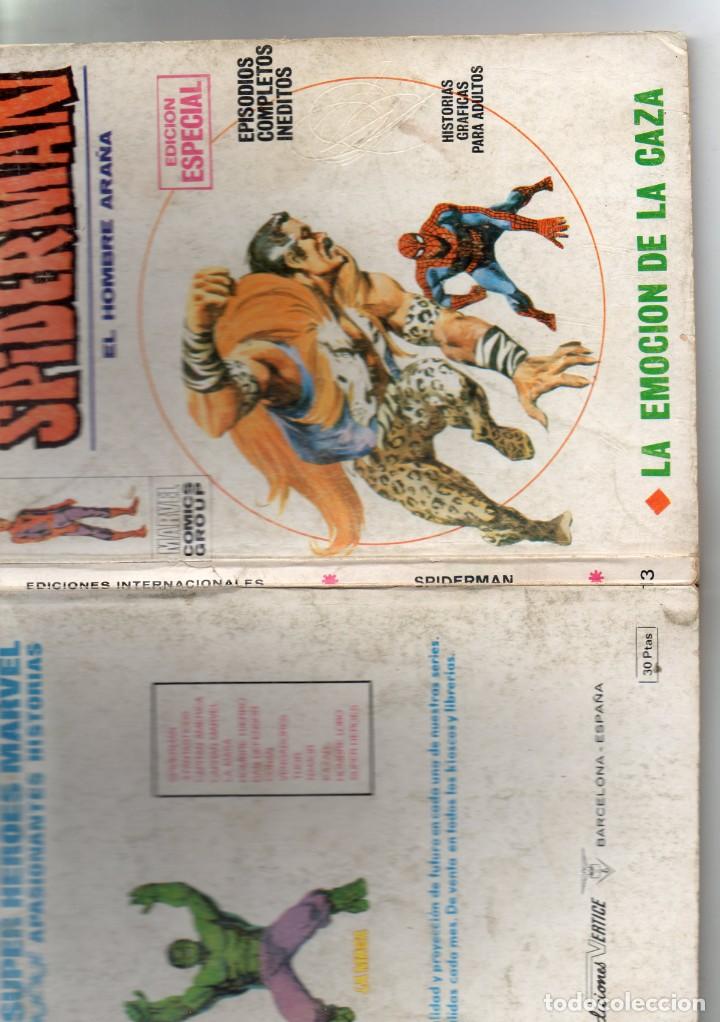 C&oacute;mics: COMIC VERTICE 1970 SPIDERMAN VOL1 N&ordm; 13 (BUEN ESTADO) - Foto 3