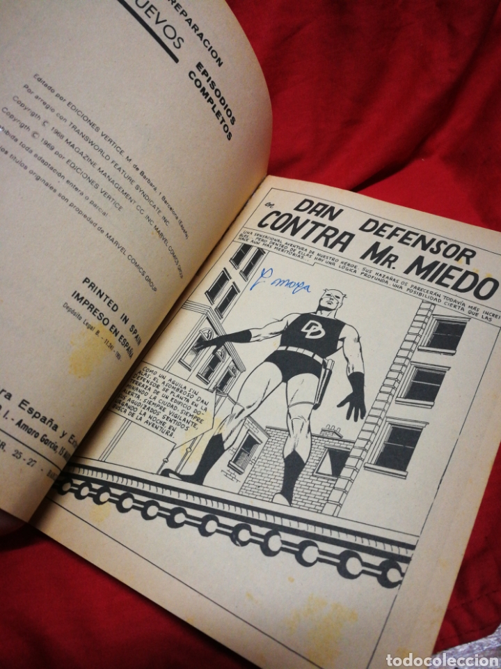 C&oacute;mics: DAN DEFENSOR (DARE-DEVIL)- EDICIONES V&Eacute;RTICE, N&deg;3 (COMICS GROUP), TACO, 1969.DIFICIL!!!. - Foto 3