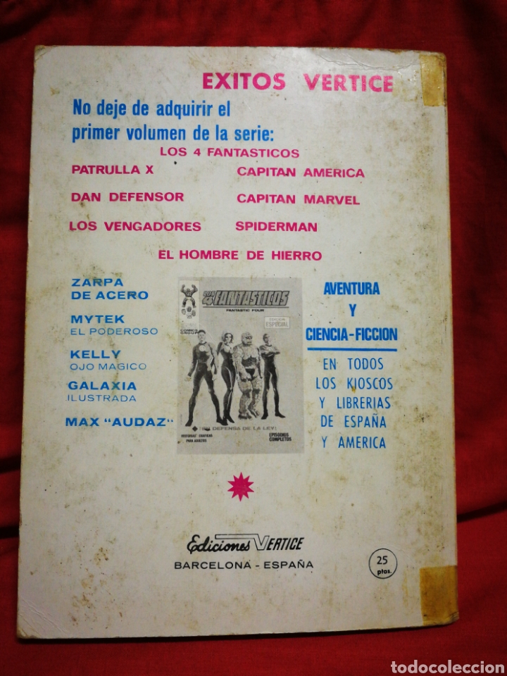 C&oacute;mics: DAN DEFENSOR (DARE-DEVIL)- EDICIONES V&Eacute;RTICE, N&deg;3 (COMICS GROUP), TACO, 1969.DIFICIL!!!. - Foto 4