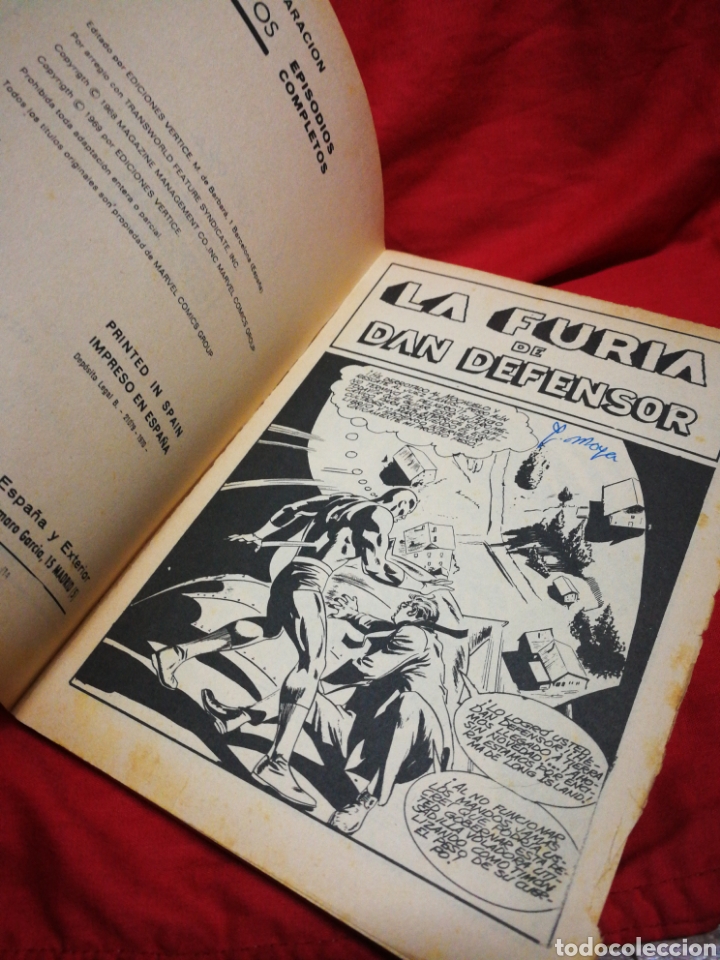 C&oacute;mics: DAN DEFENSOR (DARE-DEVIL)- EDICIONES V&Eacute;RTICE, N&deg;10 (COMICS GROUP), TACO, 1970. - Foto 3