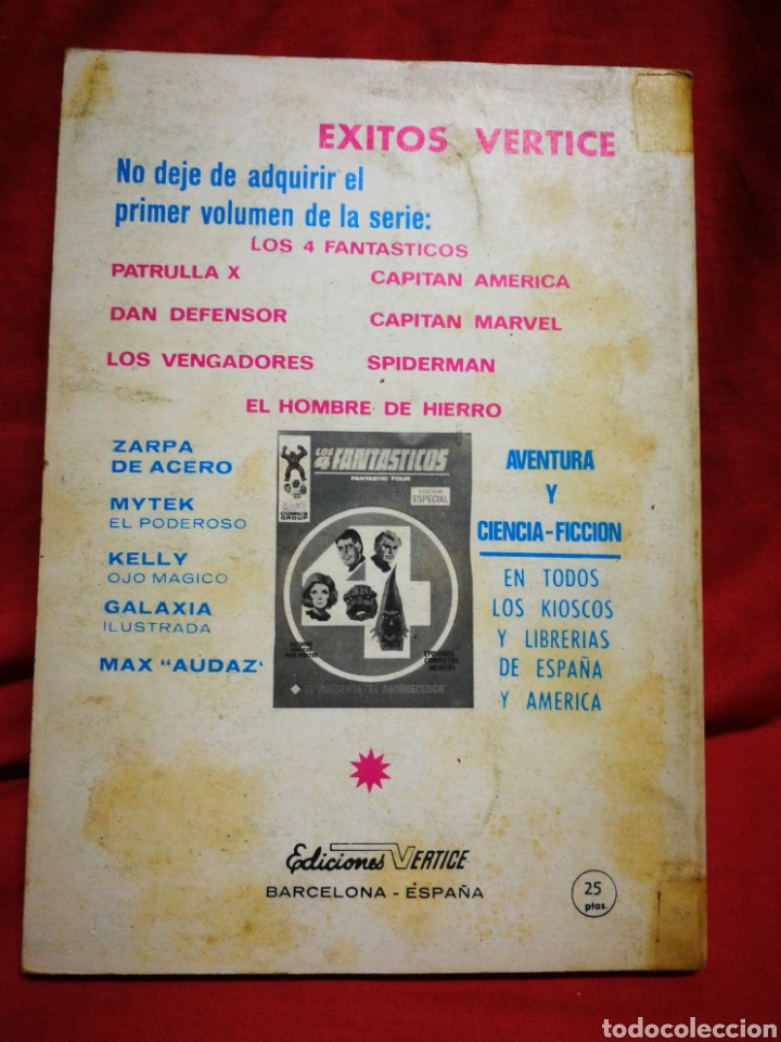 C&oacute;mics: DAN DEFENSOR (DARE-DEVIL)- EDICIONES V&Eacute;RTICE, N&deg;10 (COMICS GROUP), TACO, 1970. - Foto 4