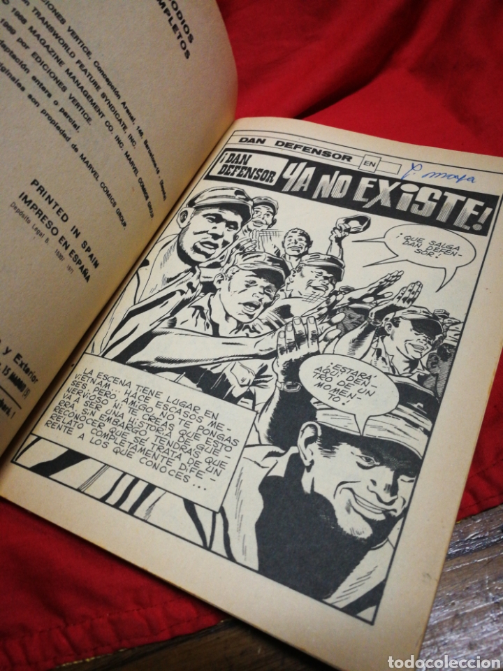 C&oacute;mics: DAN DEFENSOR (DARE-DEVIL)- EDICIONES V&Eacute;RTICE, N&deg;19 (COMICS GROUP), TACO, 1971. - Foto 3