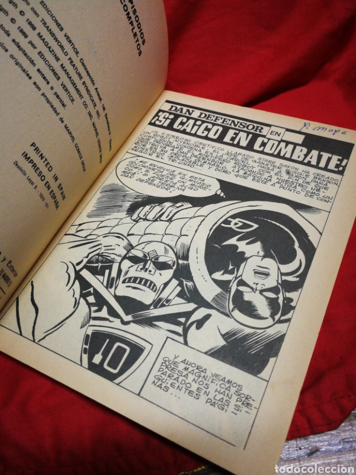 C&oacute;mics: DAN DEFENSOR (DARE-DEVIL)- EDICIONES V&Eacute;RTICE, N&deg;20 (COMICS GROUP), TACO, 1971. - Foto 3