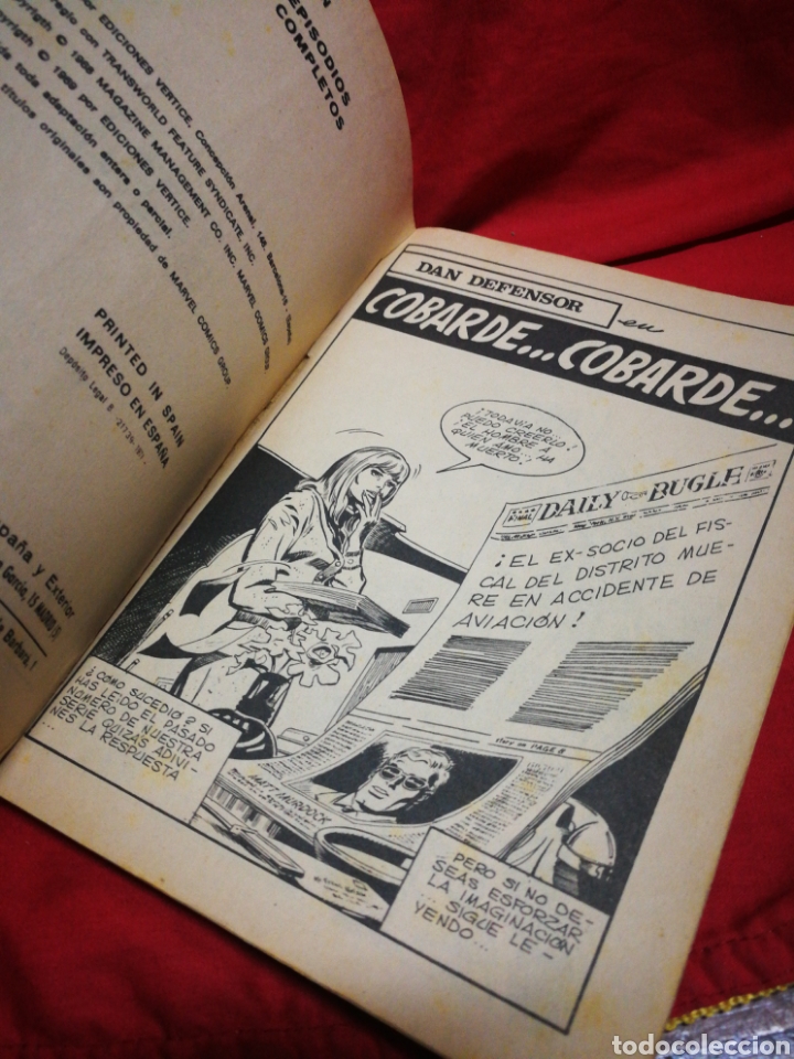 C&oacute;mics: DAN DEFENSOR (DARE-DEVIL)- EDICIONES V&Eacute;RTICE, N&deg;22- C&Oacute;MICS GROUP, ED. ESPECIAL, TACO. 1971 - Foto 3