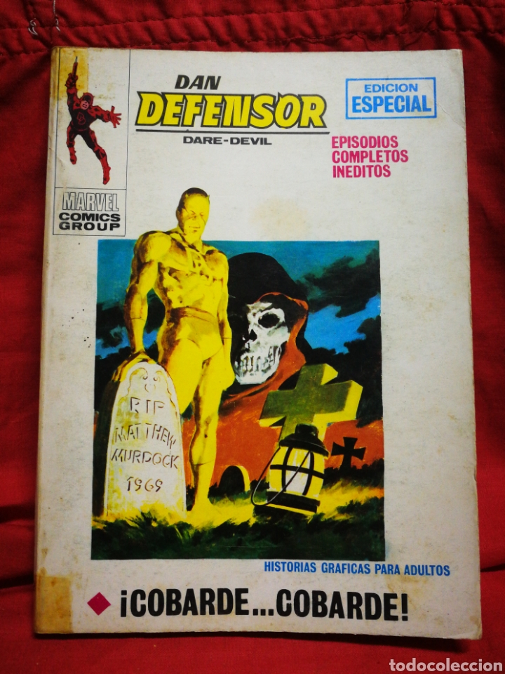 C&oacute;mics: DAN DEFENSOR (DARE-DEVIL)- EDICIONES V&Eacute;RTICE, N&deg;22- C&Oacute;MICS GROUP, ED. ESPECIAL, TACO. 1971 - Foto 1