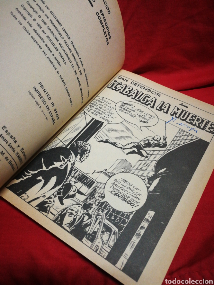 C&oacute;mics: DAN DEFENSOR (DARE-DEVIL)- EDICIONES V&Eacute;RTICE, N&deg;23- C&Oacute;MICS GROUP, ED. ESPECIAL, TACO. 1971 - Foto 3