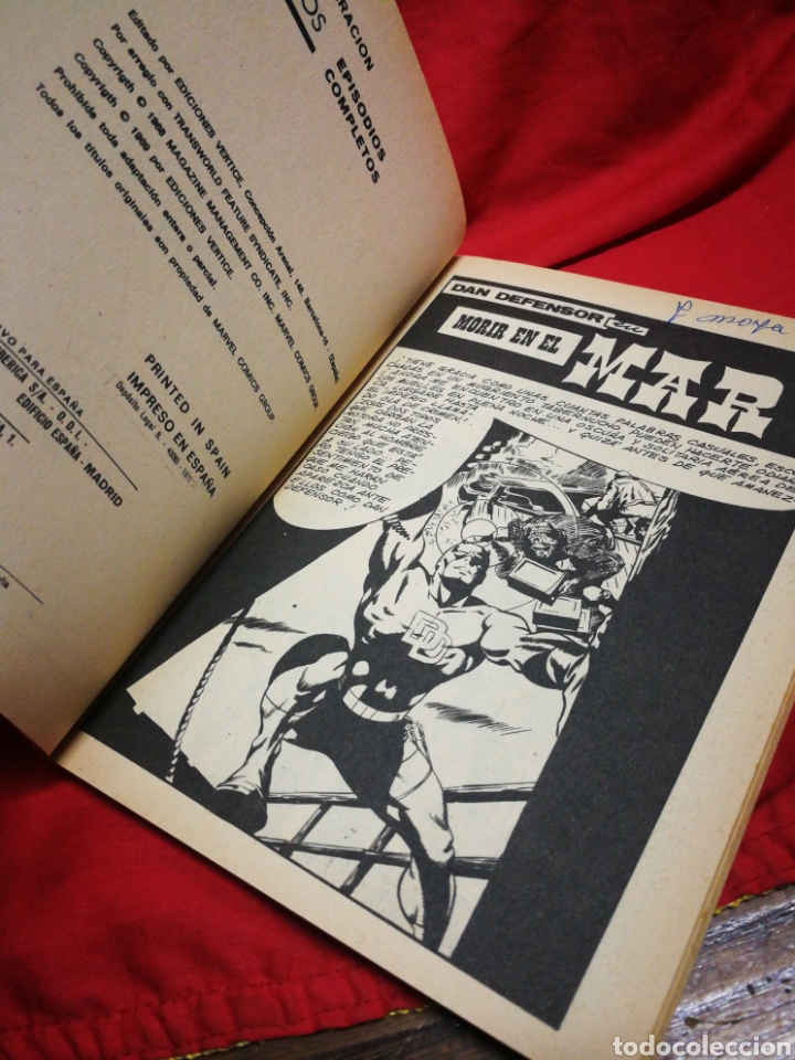 C&oacute;mics: DAN DEFENSOR (DARE-DEVIL)- EDICIONES V&Eacute;RTICE, N&deg;25- C&Oacute;MICS GROUP, ED. ESPECIAL, TACO. 1971 - Foto 3