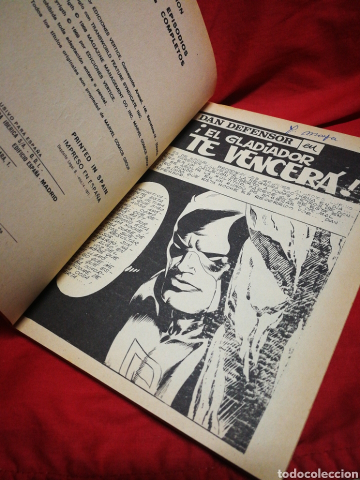 C&oacute;mics: DAN DEFENSOR (DARE-DEVIL)- EDICIONES V&Eacute;RTICE, N&deg;26- C&Oacute;MICS GROUP, ED. ESPECIAL, TACO. 1971 - Foto 3