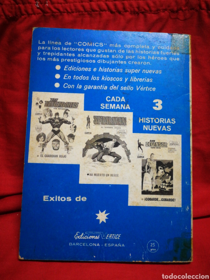 C&oacute;mics: DAN DEFENSOR (DARE-DEVIL)- EDICIONES V&Eacute;RTICE, N&deg;26- C&Oacute;MICS GROUP, ED. ESPECIAL, TACO. 1971 - Foto 4