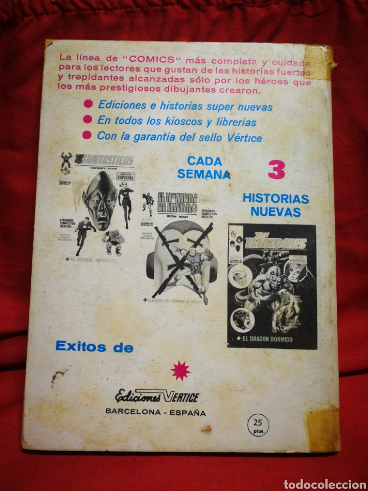 C&oacute;mics: DAN DEFENSOR (DARE-DEVIL)- EDICIONES V&Eacute;RTICE, N&deg;27- C&Oacute;MICS GROUP, ED. ESPECIAL, TACO. 1971 - Foto 4