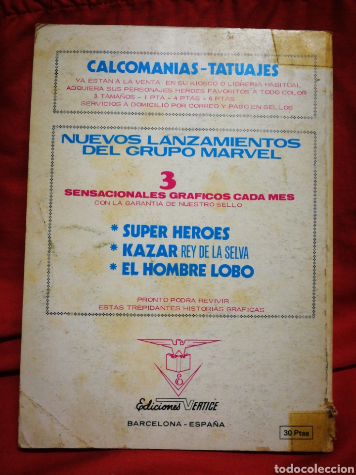 C&oacute;mics: DAN DEFENSOR (DARE-DEVIL)- EDICIONES V&Eacute;RTICE, N&deg;43- C&Oacute;MICS GROUP, ED. ESPECIAL, TACO. 1972 - Foto 4