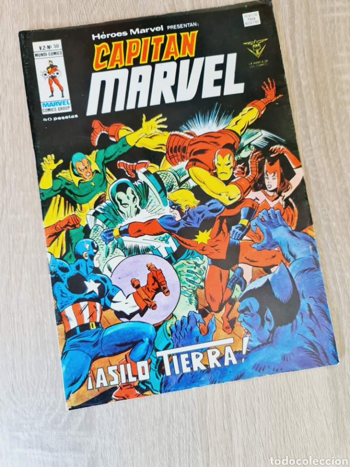C&oacute;mics: EXCELENTE ESTADO H&Eacute;ROES MARVEL 50 VOL II CAPITAN MARVEL COMICS VERTICE - Foto 1