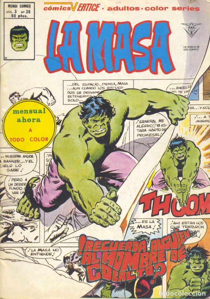C&oacute;mics: la masa n&ordm;36. Editorial V&eacute;rtice. - Foto 1