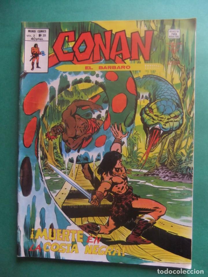 C&oacute;mics: CONAN EL BARBARO V.2 N&ordm; 33 EDICIONES VERTICE - Foto 1