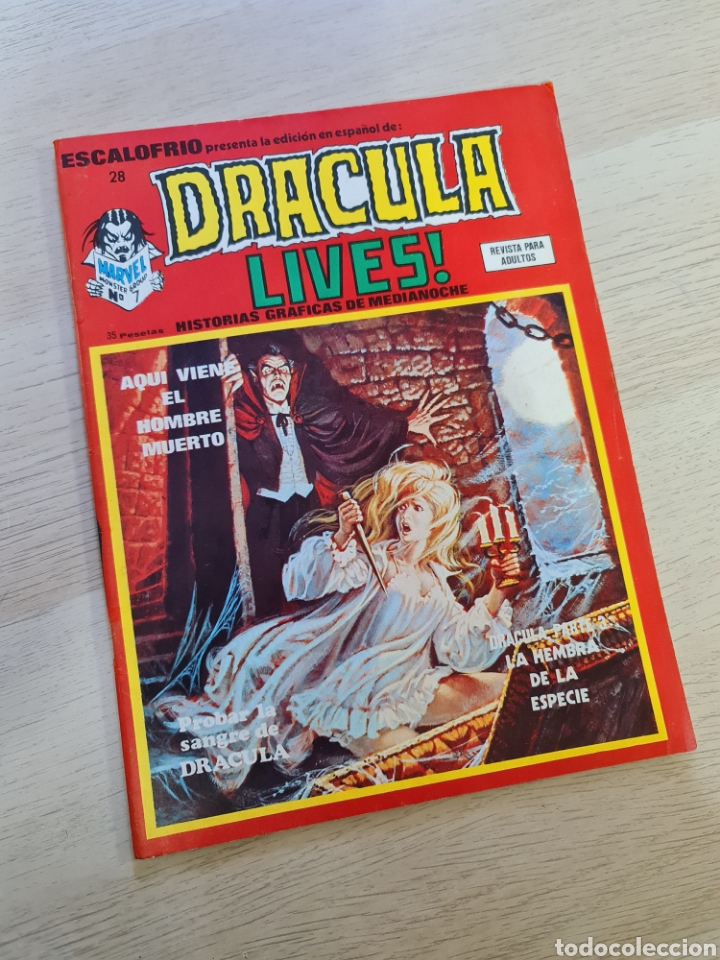 C&oacute;mics: EXCELENTE ESTADO ESCALOFRIO 28 DRACULA LIVES 7 COMICS VERTICE - Foto 1