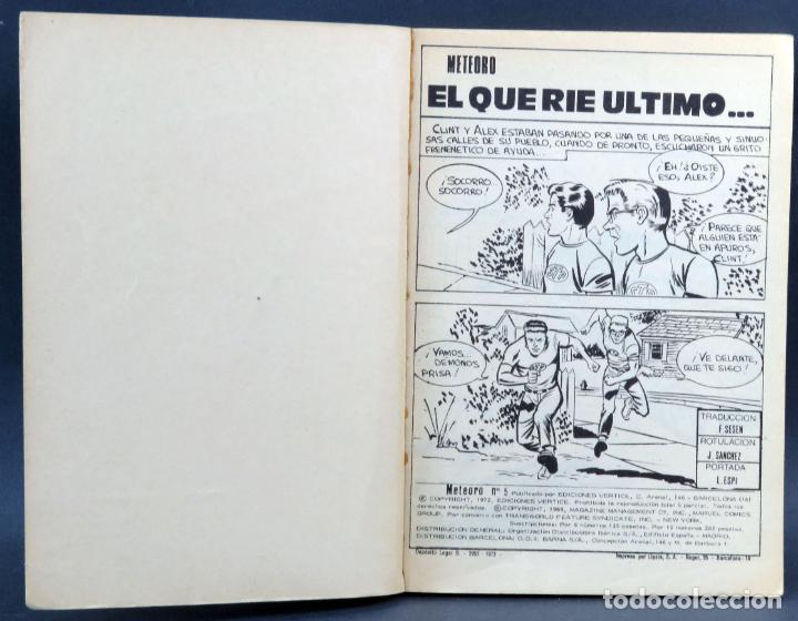C&oacute;mics: Marvel Comics Meteoro n&ordm; 5 El que rie el &uacute;ltimo Ediciones V&eacute;rtice Taco 1973 - Foto 2