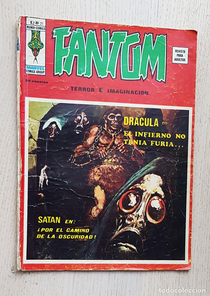 C&oacute;mics: FANTOM. Terror e imaginaci&oacute;n. V.2. N&ordm; 21 (ed. V&eacute;rtice, Marvel comics) - Foto 1
