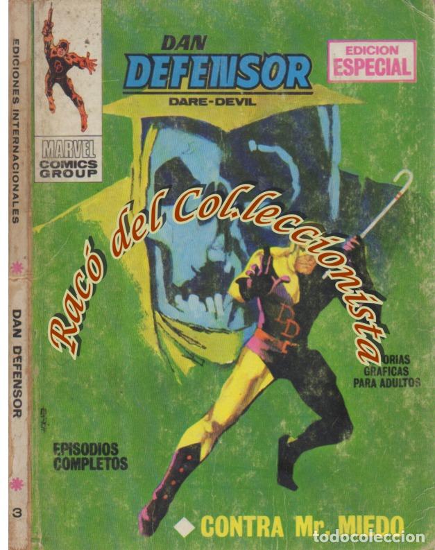 C&oacute;mics: DAN DEFENSOR (DARE-DEVIL), EDITORIAL VERTICE, V.1 N. 3, CONTRA DR. MIEDO - Foto 1