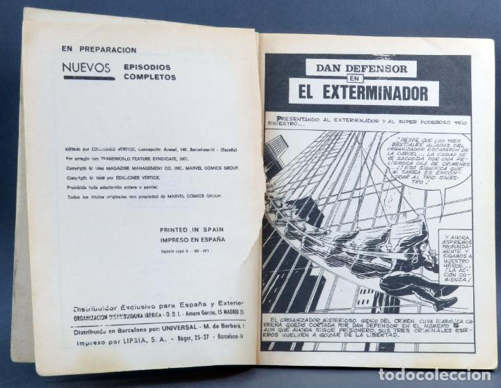C&oacute;mics: Marvel Comics Dan Defensor n&ordm; 16 El exterminador Ediciones V&eacute;rtice Taco 1969 - Foto 2