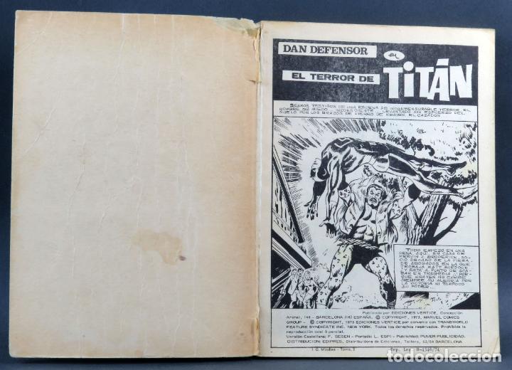 C&oacute;mics: Marvel Comics Dan Defensor n&ordm; 47 El terror de Tit&aacute;n Ediciones V&eacute;rtice Taco 1974 - Foto 2