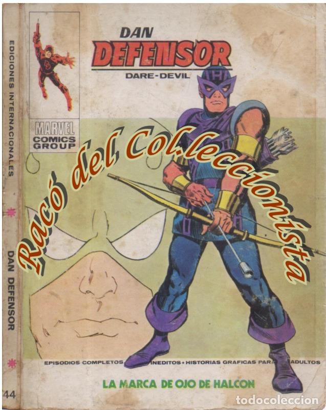 C&oacute;mics: DAN DEFENSOR, EDITORIAL VERTICE, VOL. 1, N. 44, LA MARCA DE OJO DE HALCON - Foto 1