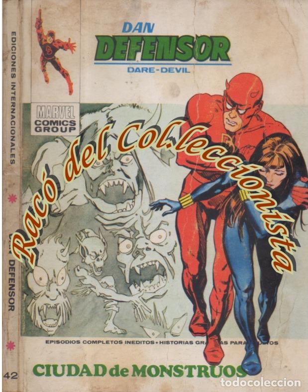 C&oacute;mics: DAN DEFENSOR, EDITORIAL VERTICE, VOL. 1, N. 42, CIUDAD DE MONSTRUOS - Foto 1