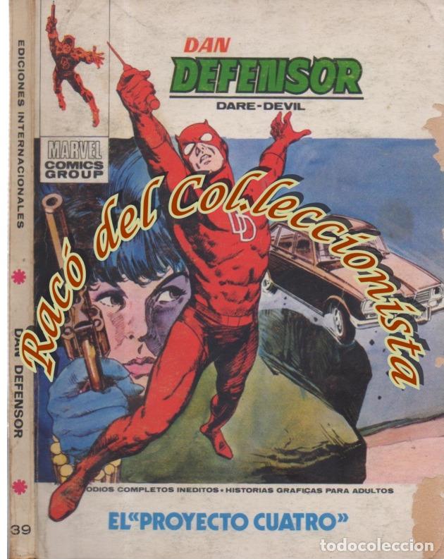 C&oacute;mics: DAN DEFENSOR, EDITORIAL VERTICE, VOL. 1, N. 39, EL PROYECTO CUATRO - Foto 1