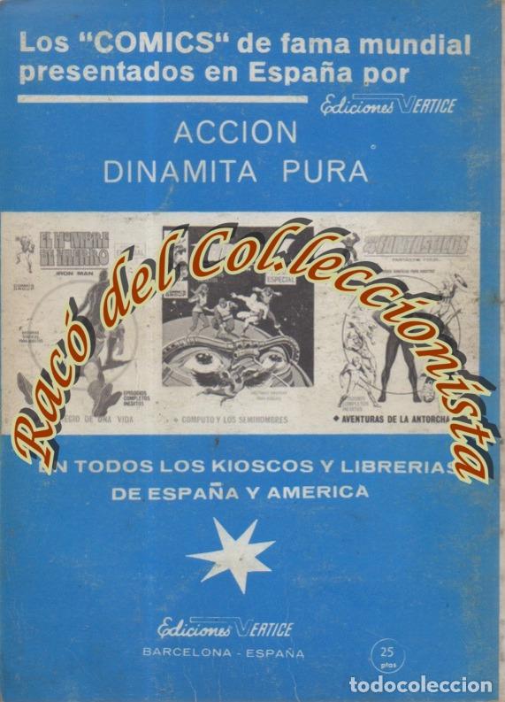 C&oacute;mics: DAN DEFENSOR, EDITORIAL VERTICE, VOL. 1, N. 31, SINIESTRA HERMANDAD - Foto 2