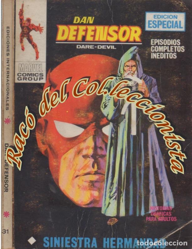 C&oacute;mics: DAN DEFENSOR, EDITORIAL VERTICE, VOL. 1, N. 31, SINIESTRA HERMANDAD - Foto 1