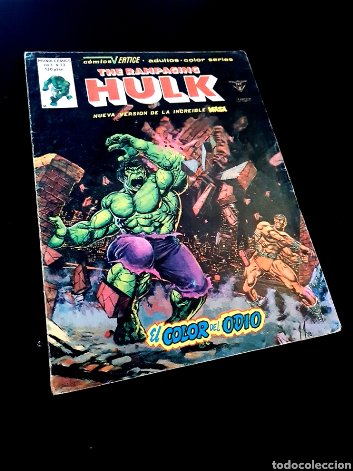 C&oacute;mics: THE RAMPAGING HULK 13 COMICS EDICIONES VERTICE NORMAL ESTADO LA MASA MUNDI COMICS - Foto 1
