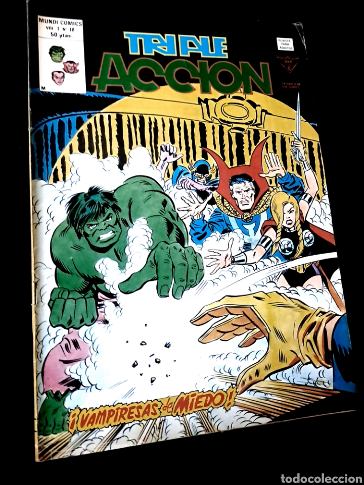 C&oacute;mics: BUEN ESTADO TRIPLE ACCION 18 COMICS EDICIONES VERTICE - Foto 1