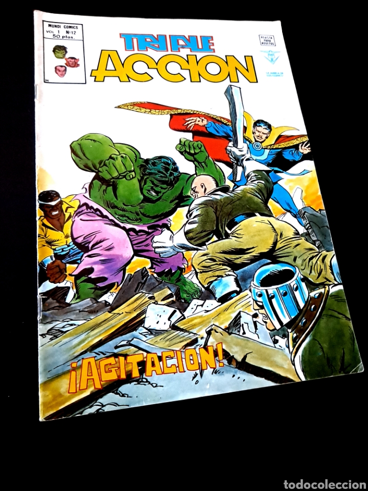 C&oacute;mics: MUY BUEN ESTADO TRIPLE ACCION 12 COMICS EDICIONES VERTICE - Foto 1